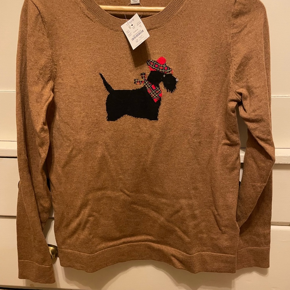 JCrew Scottie dog sweater size small